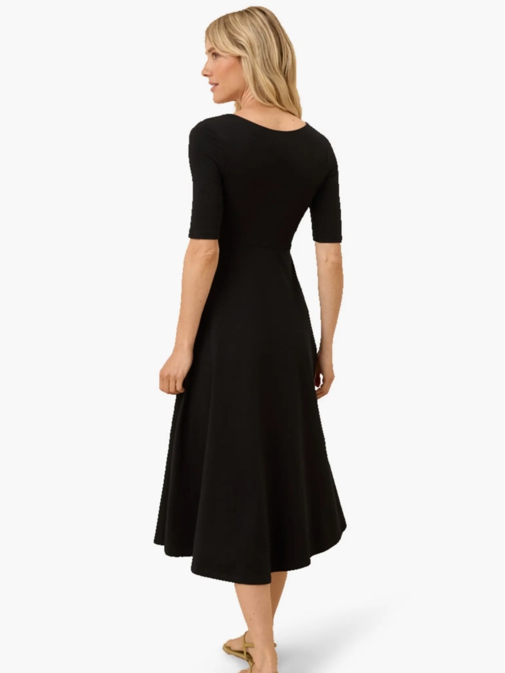 NWT - Pact - Fit & Flare Scoop Dress - Organic Cotton - Picture 2 of 15